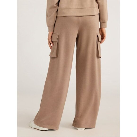 NEW Plus Size Wide Leg Cargo Sweatpants size XXL (20) Women’s Fall Winter Comfy - Picture 3 of 8